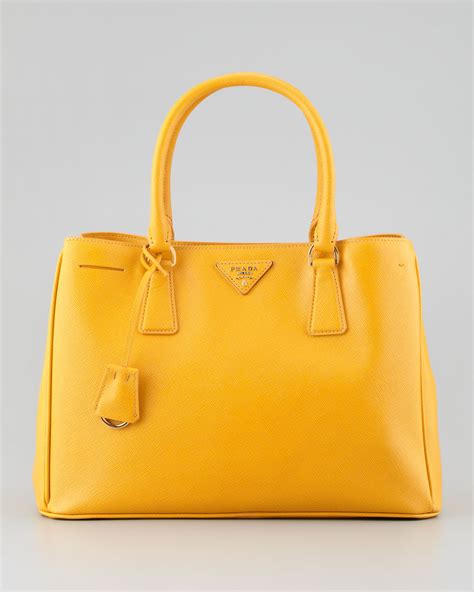 prada purse yellow|Prada yellow handbag.